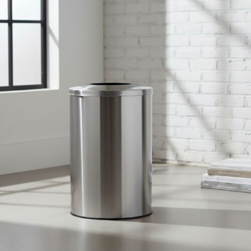 Single Division Stainless Steel Recycle Bin