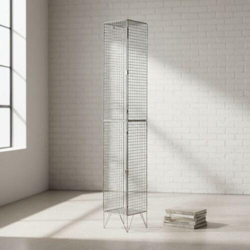 2 Compartment Wire Mesh Locker